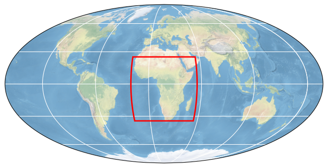 Bounding box map