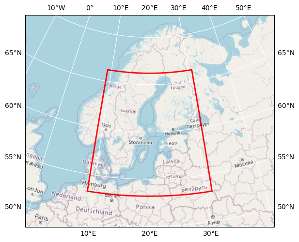 Bounding box map