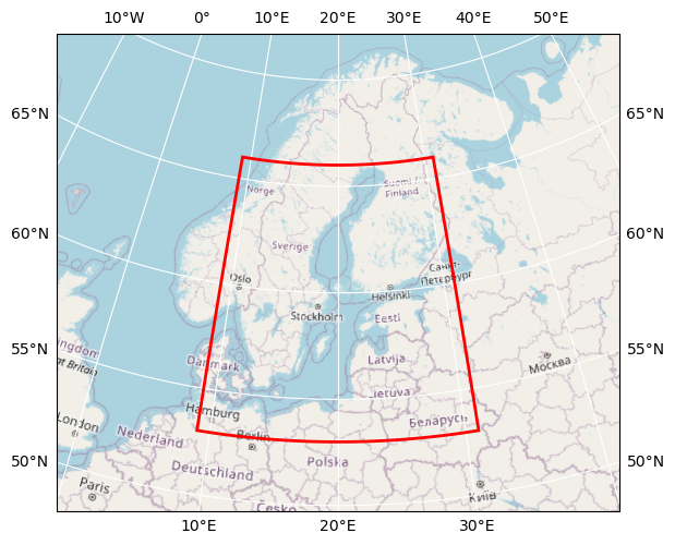 Bounding box map