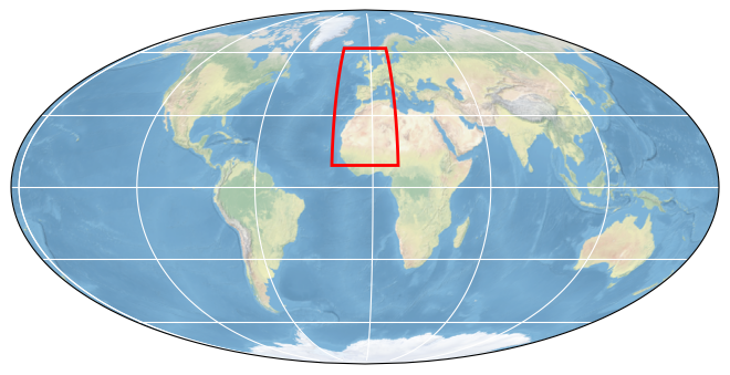 Bounding box map