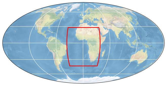 Bounding box map