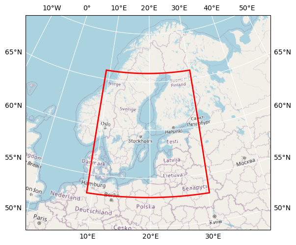 Bounding box map