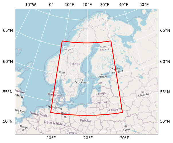 Bounding box map