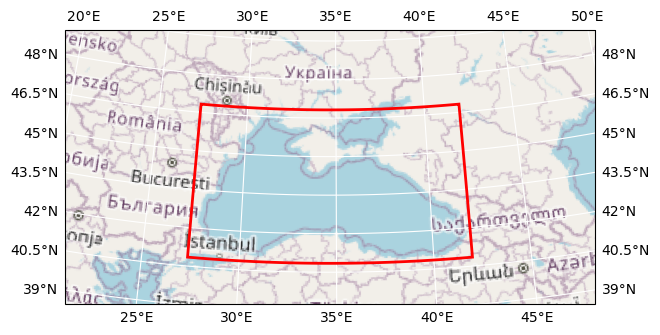 Bounding box map