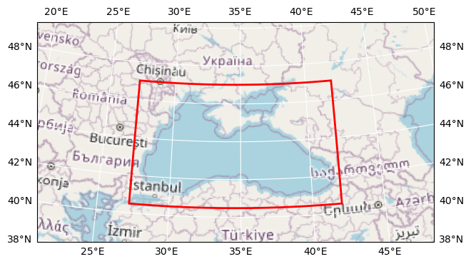 Bounding box map