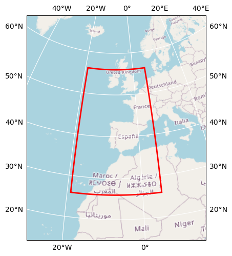 Bounding box map