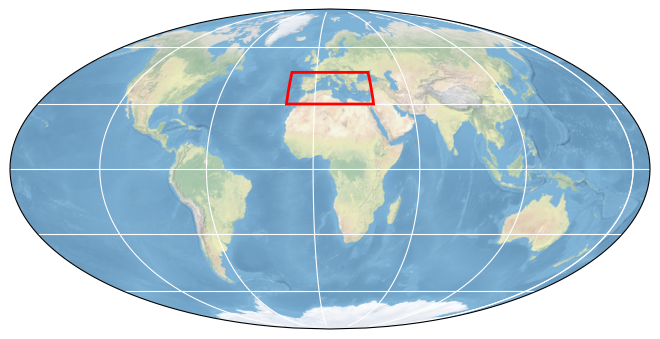 Bounding box map