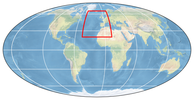 Bounding box map