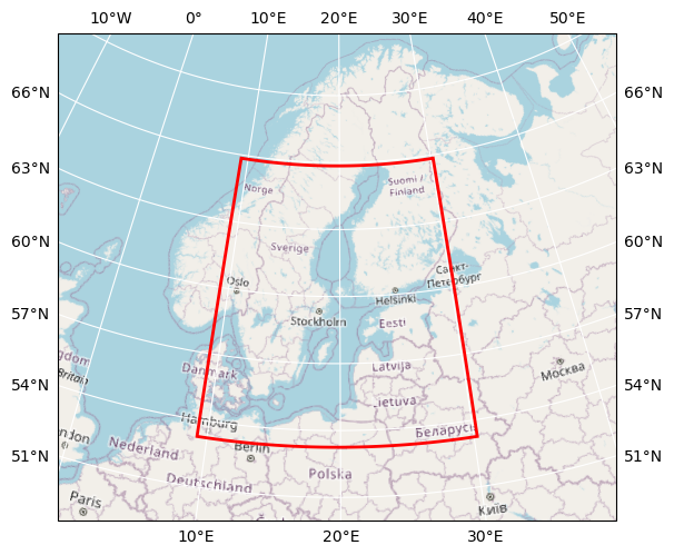 Bounding box map