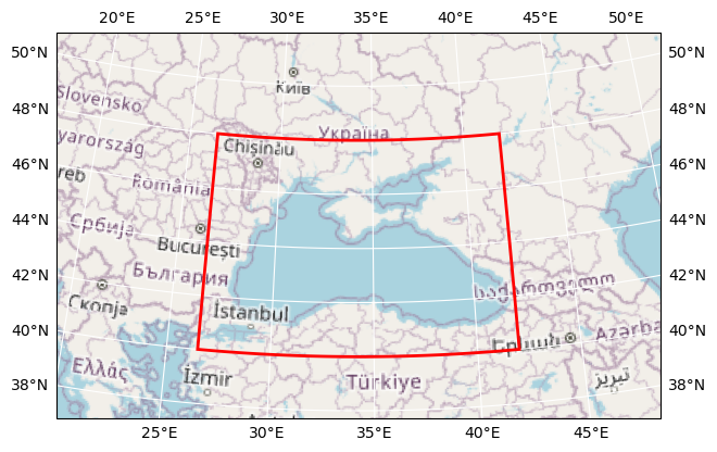 Bounding box map