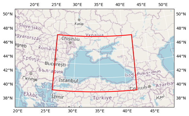 Bounding box map