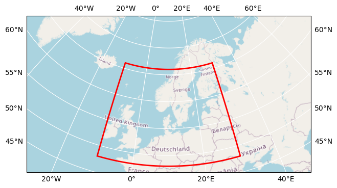 Bounding box map