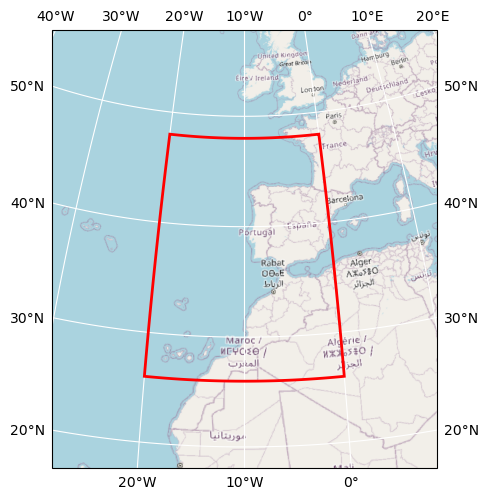 Bounding box map