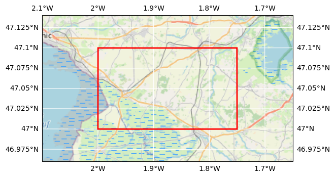 Bounding box map