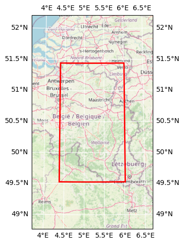 Bounding box map