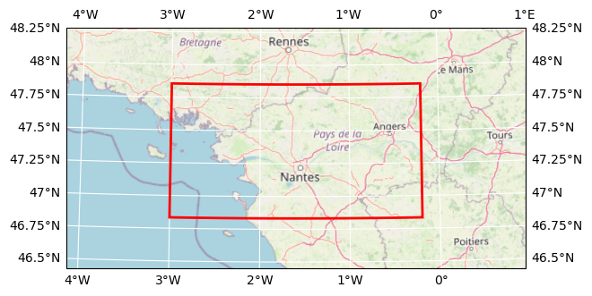 Bounding box map